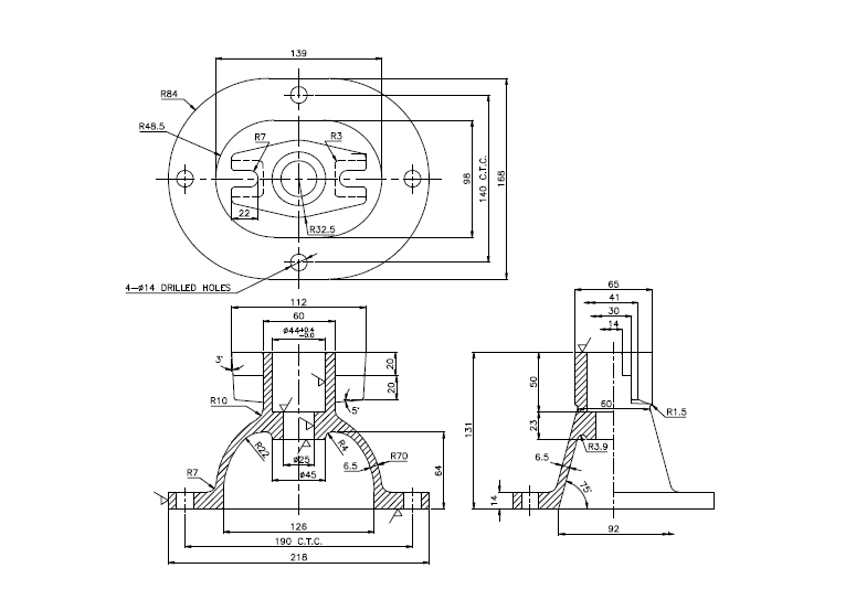 775x544 how to model this drawing in creo grabcad questions - Creo Drawing