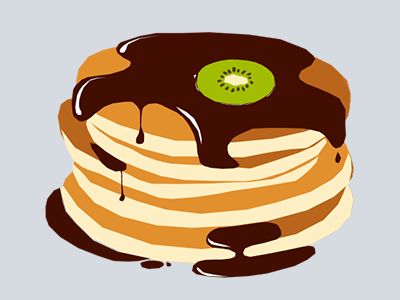 400x300 kiwi pancake - Crepe Drawing