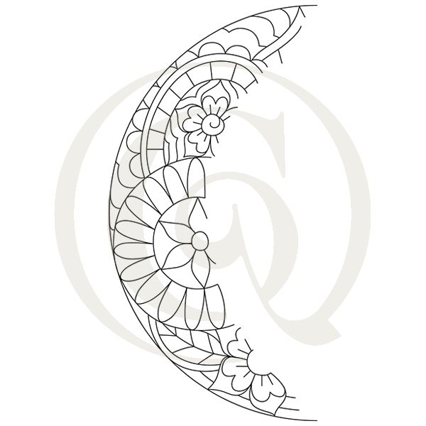 600x600 Luna - Crescent Drawing