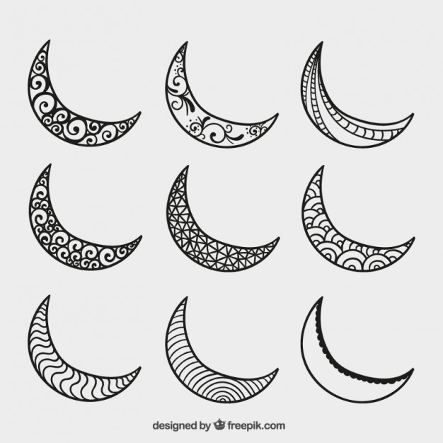 Crescent Moon Drawing at PaintingValley.com | Explore collection of