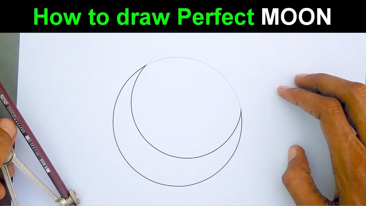 1280x720 How To Draw A Perfect Moon - Crescent Moon Drawing