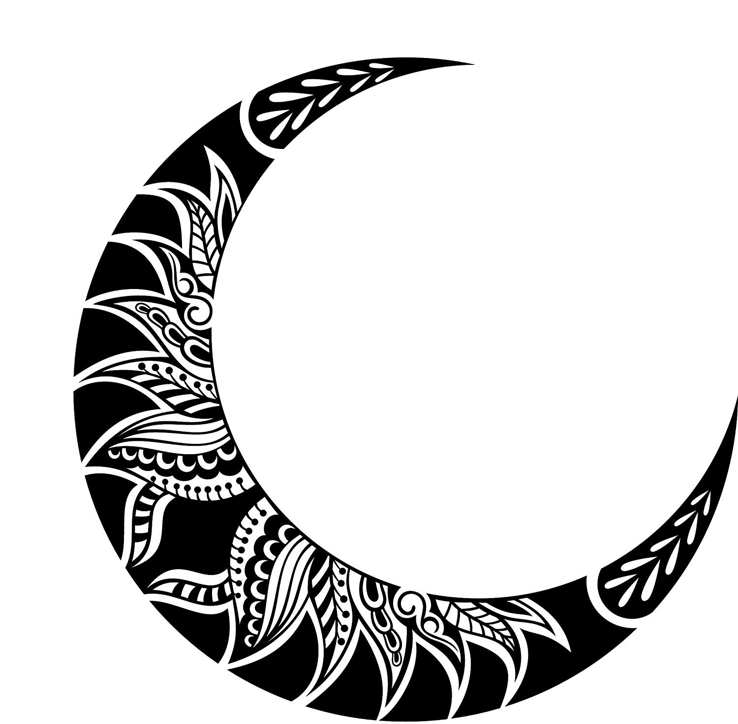 Multi Layered Crescent Moon Mandala Svg For Cricut La - vrogue.co