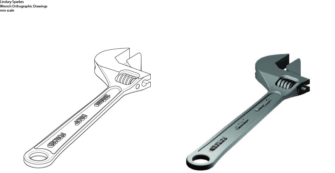 1123x582 Crescent Wrench Small Object Design Virtual To Reality One - Crescent Wrench Drawing