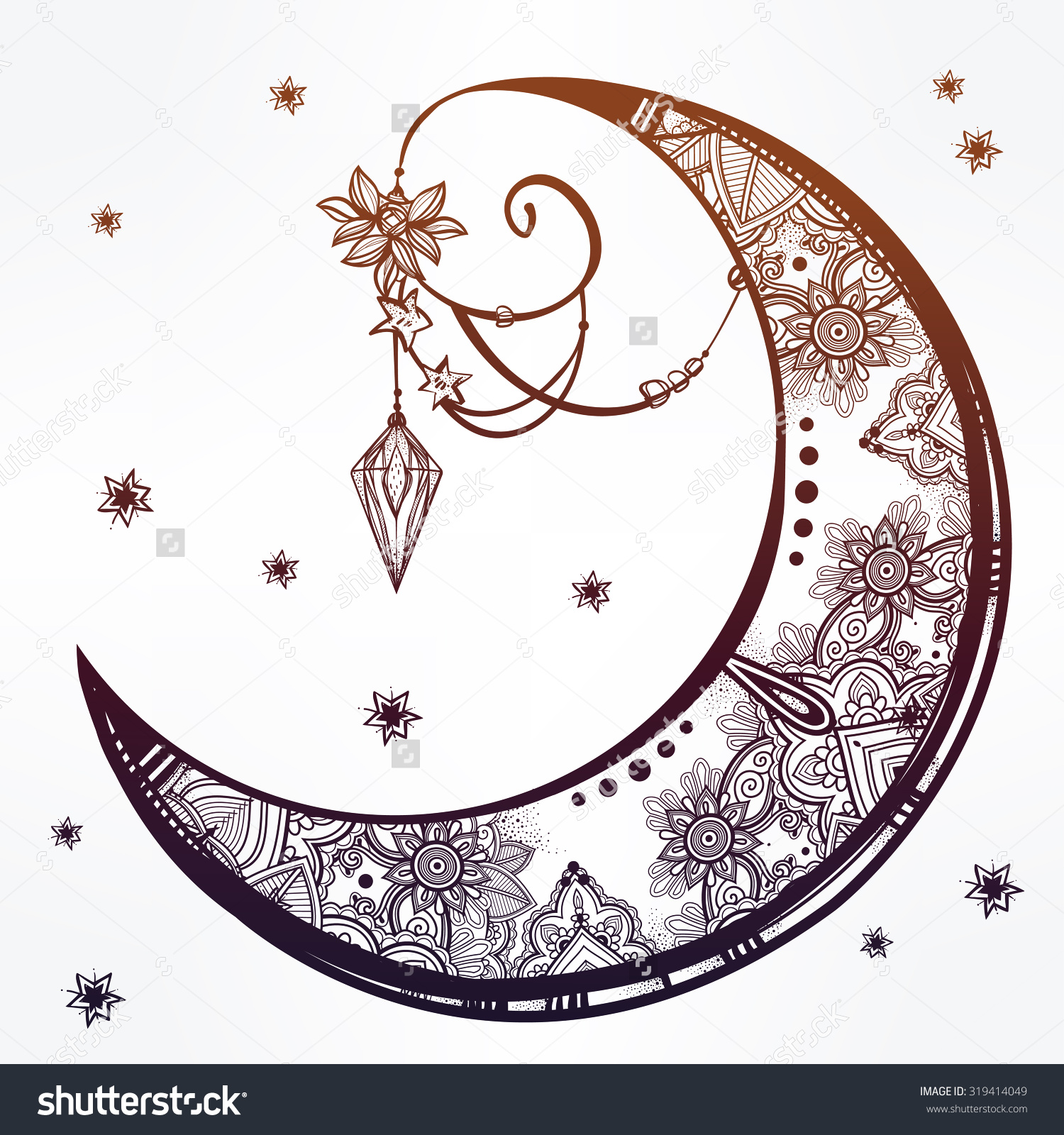 Free Free 171 Crescent Moon Dreamcatcher Svg SVG PNG EPS DXF File