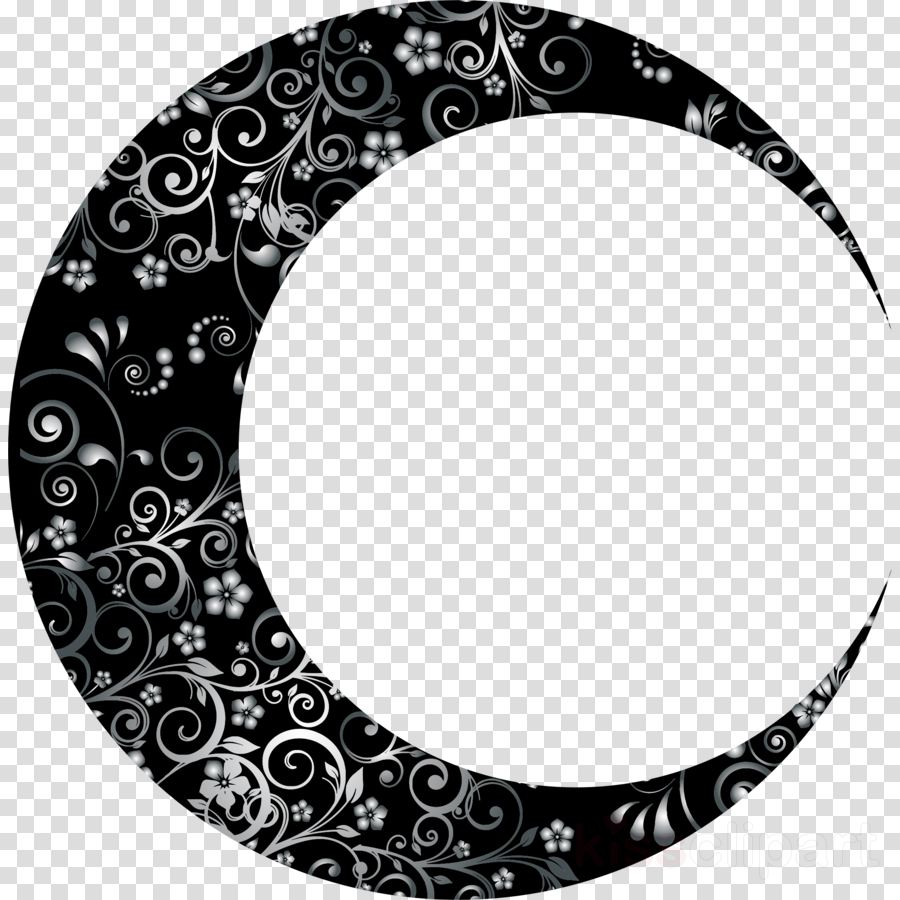 900x900 Moon, Drawing, Art, Transparent Png Image Clipart Free Download - Cresent Moon Drawing