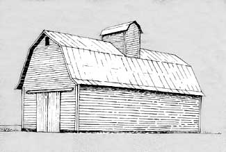 325x219 dnr corn crib barn style - Crib Drawing