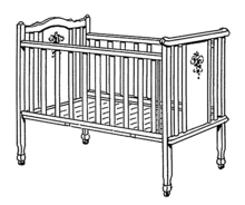 220x184 crib - Crib Drawing
