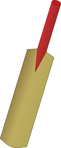 246x596 cricket bat clip art free vector in open office drawing - Cricket Bat Drawing