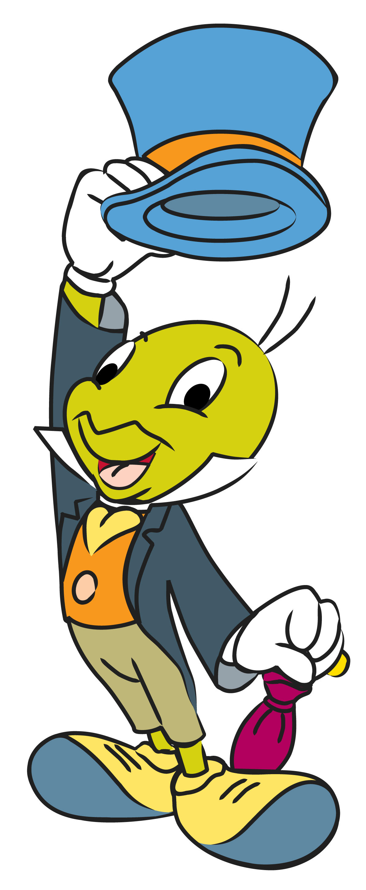 1194x2904 How To Draw Jiminy Cricket Steps - Cricket Drawing