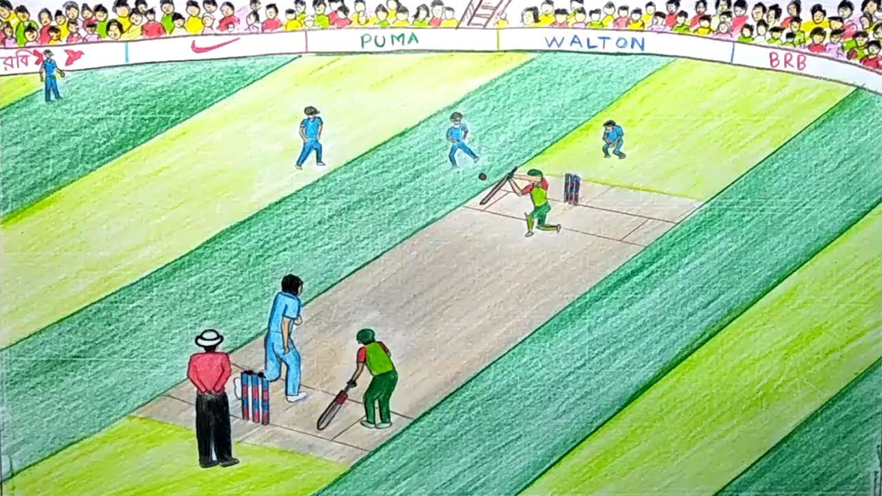 Great How To Draw A Cricket Stadium of the decade Check it out now 