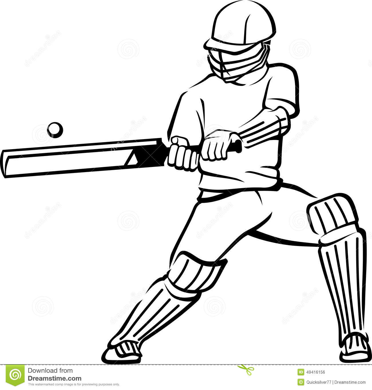 1300x1362 Cricket Drawing Sport For Free Download - Cricket Drawing