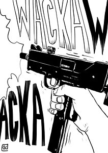 212x300 Wacka Wacka Drawing - Crime Drawing