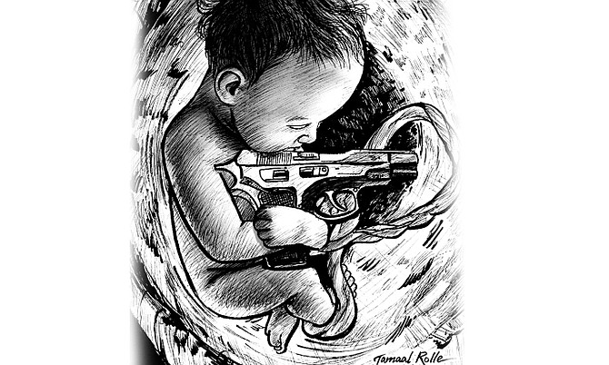 670x402 a life of crime criminal before birth the tribune - Crime Drawing