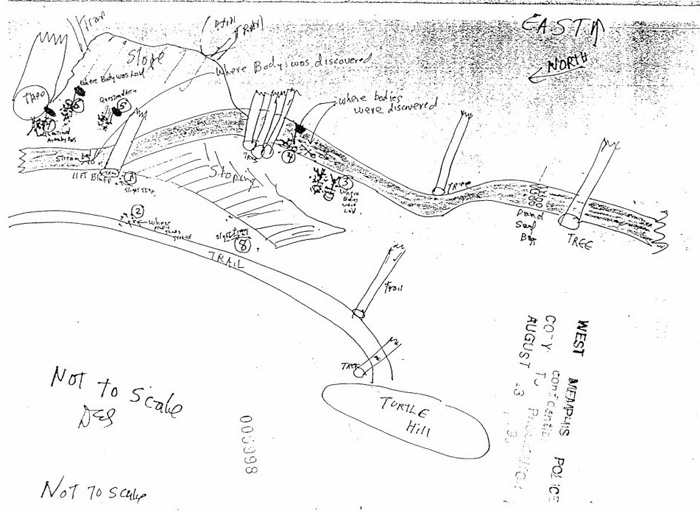 700x513 murders in west memphis - Crime Scene Drawing