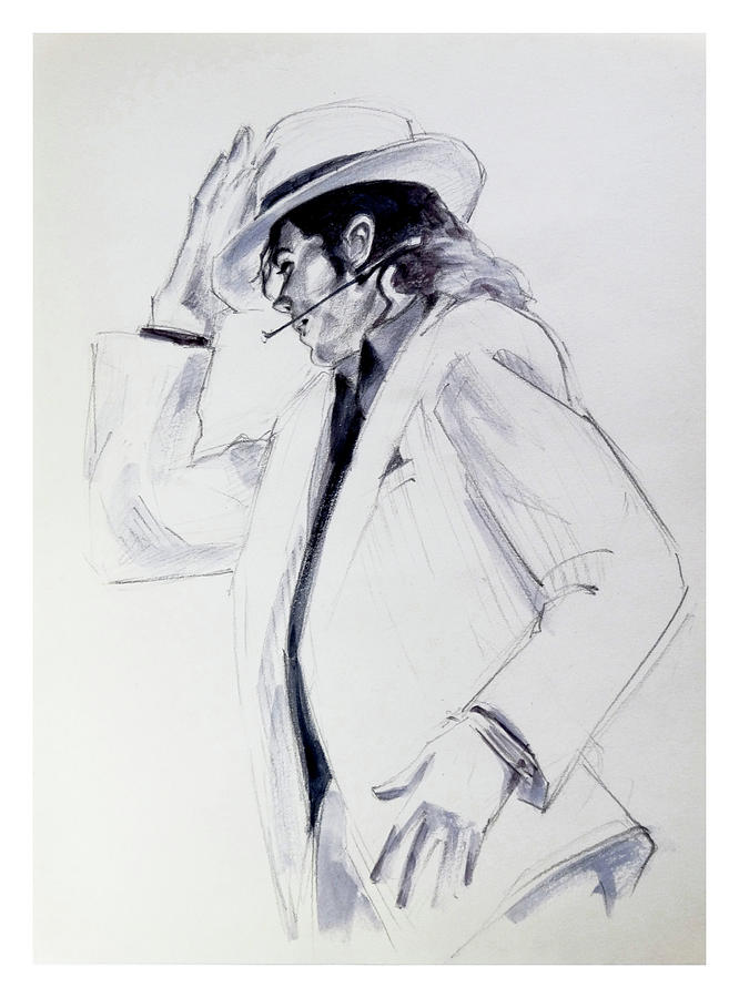 666x900 michael jackson smooth criminal in tii drawing - Criminal Drawing