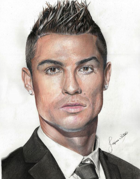 458x588 Drawing Cristiano Ronaldo Steemit - Cristiano Ronaldo Drawing