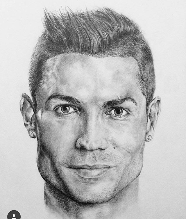 640x753 christiano ronaldo drawing - Cristiano Ronaldo Drawing