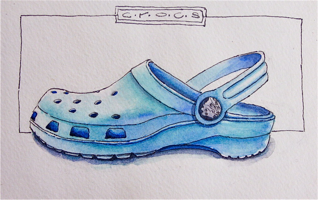 40+ Best Collections Cartoon Croc Shoe Drawing | Creative Things Thursday
