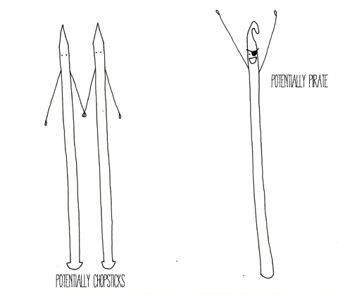 480x419 Obey Drawings - Crochet Hook Drawing