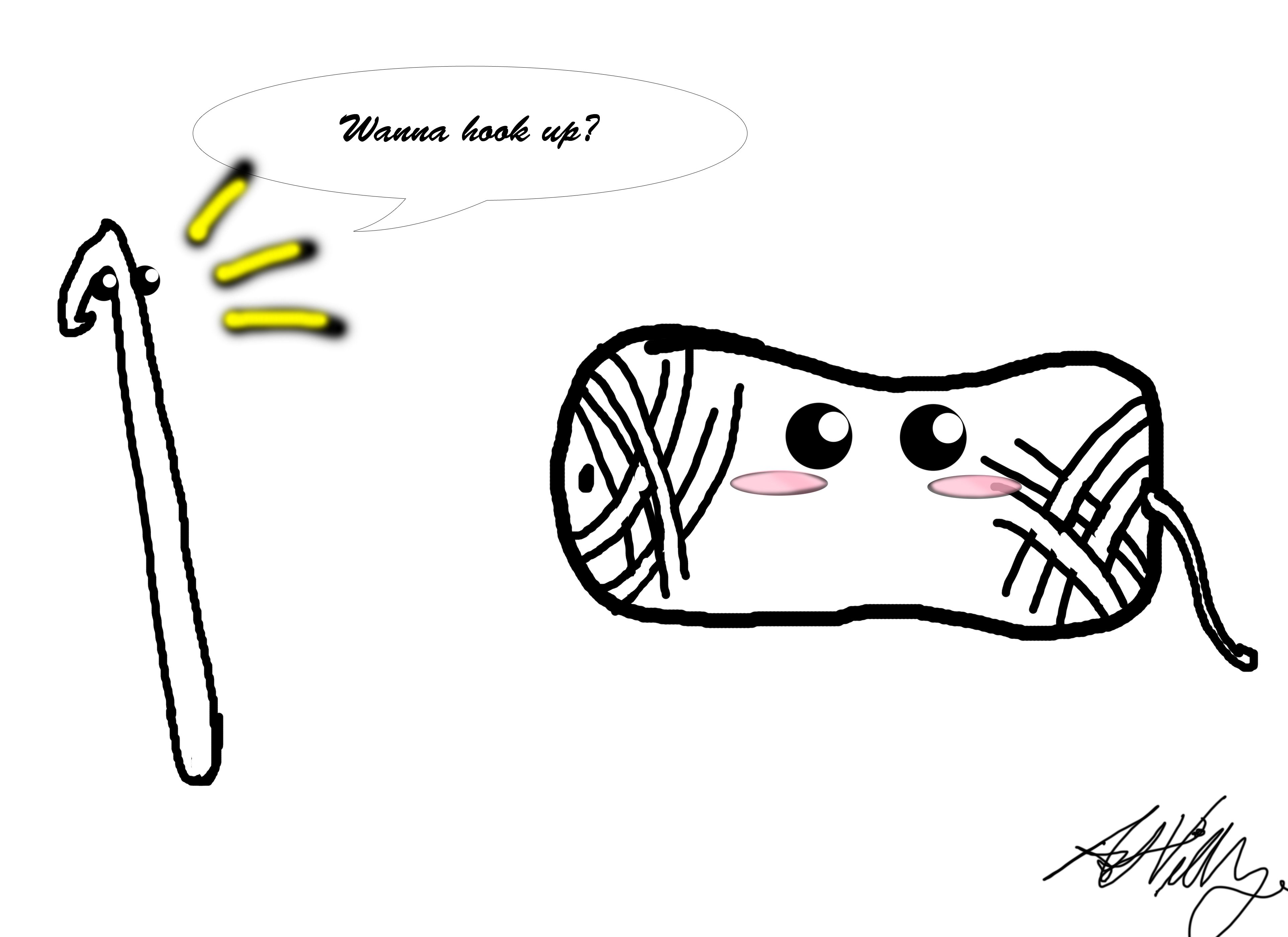 3850x2800 cute lil drawing for crochet humor ashi's creations crochet - Crochet Hook Drawing