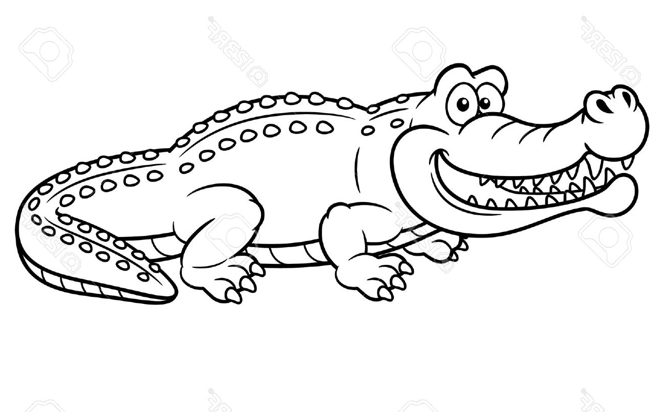 Crocodile Cartoon Drawing at PaintingValley.com | Explore collection of ...