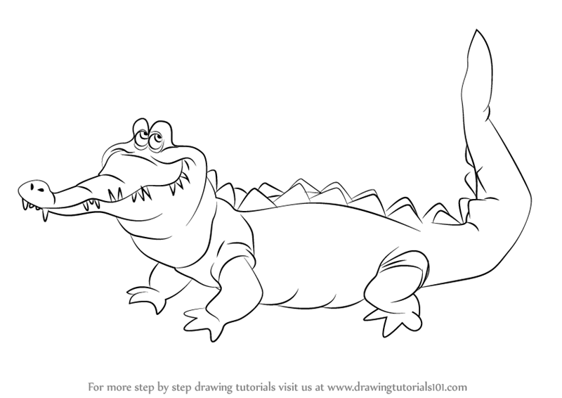 800x566 Step - Crocodile Cartoon Drawing