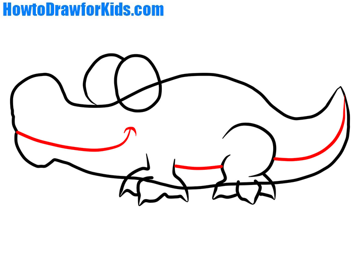 Crocodile Drawing at PaintingValley.com | Explore collection of ...