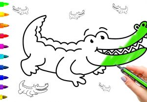 Crocodile Drawing For Kid at PaintingValley.com | Explore collection of ...