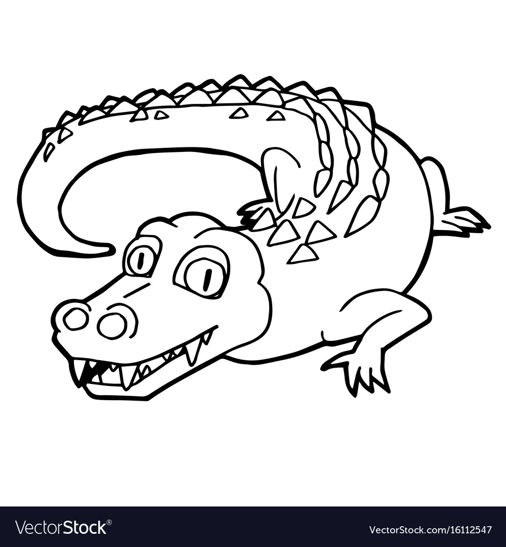 1000x1080 Crocodile Coloring - Crocodile Outline Drawing