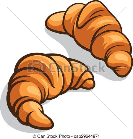 450x470 Croissants Clipart And Stock Illustrations Croissants - Croissant Drawing