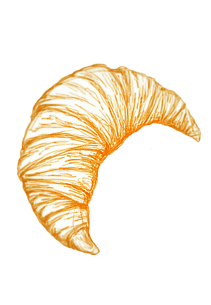 300x432 beautiful proportion - Croissant Drawing