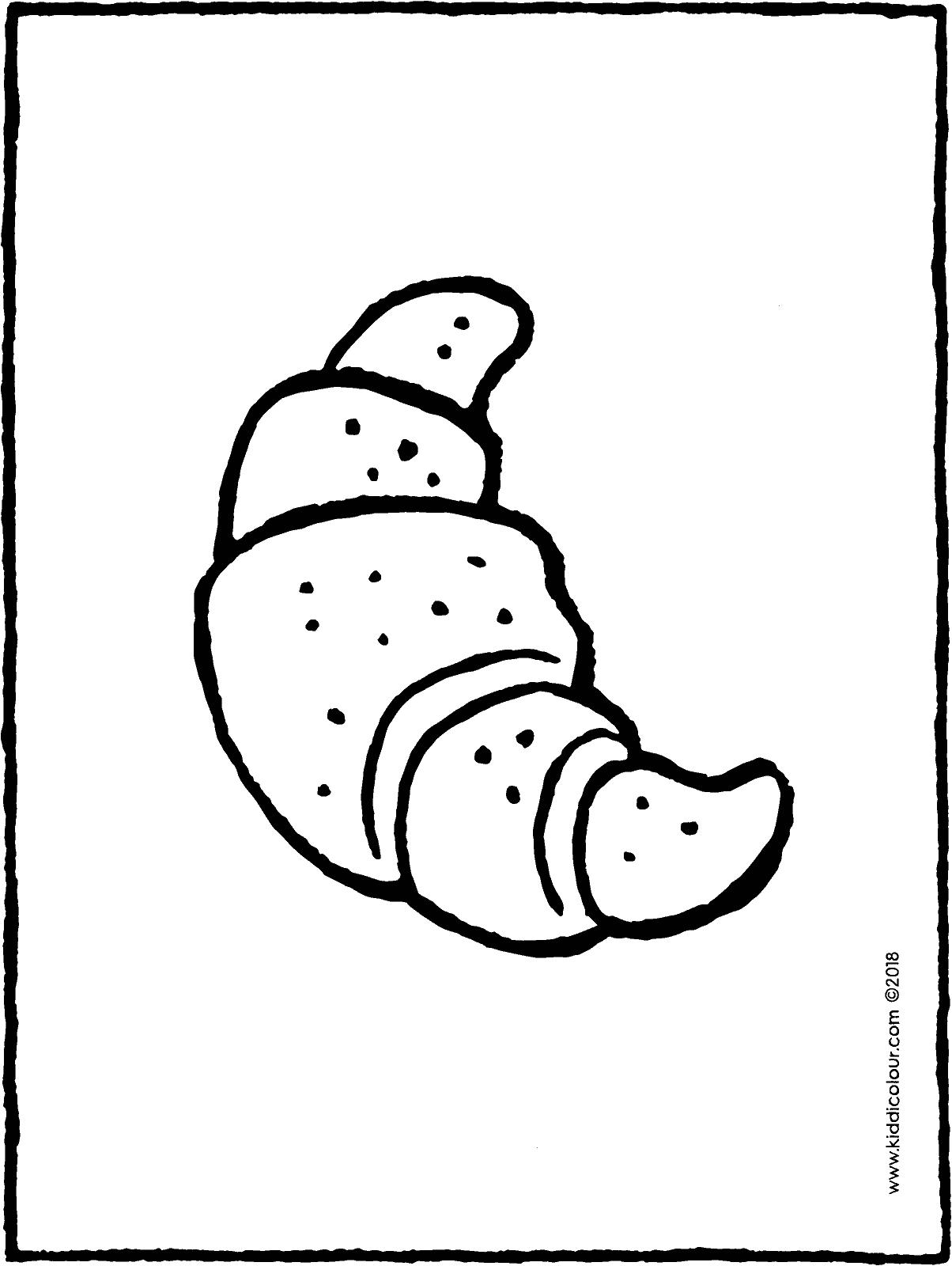 1204x1600 Croissant - Croissant Drawing