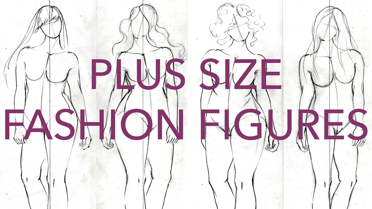 1280x720 How To Draw Plus Size Fashion Figures - Croquis Drawing