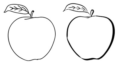 contour lines in art with a apple using pwn