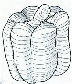 236x276 Best Cross Contour Images Drawings, Drawing Techniques - Cross Contour Drawing Apple