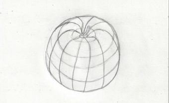 340x208 Blog Mark Making Exercises - Cross Contour Drawing Apple