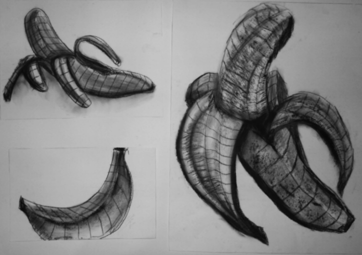 724x510 Art - Cross Contour Drawing Fruit