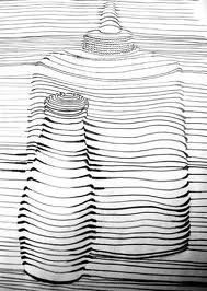 189x266 Cross Contour Still Life Art Lesson Ideas Contour Line - Cross Contour Still Life Drawing