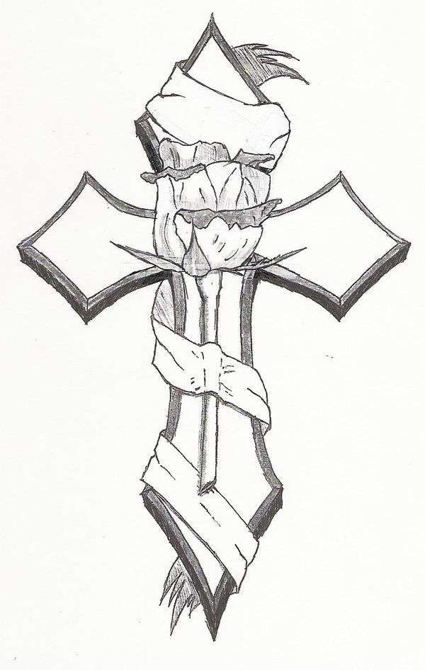 600x946 Amazing Cross Drawings Cross My Heart Cross Tattoo Designs - Cross Drawing Designs