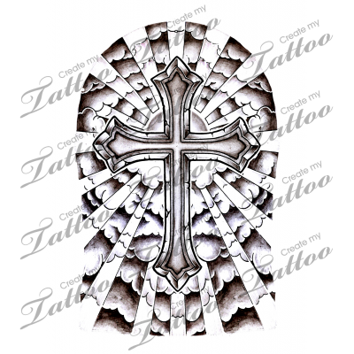 400x400 Collection Of Free Drawing Tattoos Cloud Download On Ui Ex - Cross Drawing Tattoo