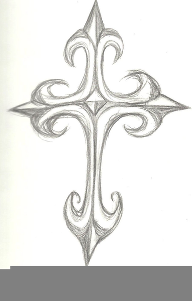 382x600 Gothic Cross Drawings Free Images - Cross Drawings Images