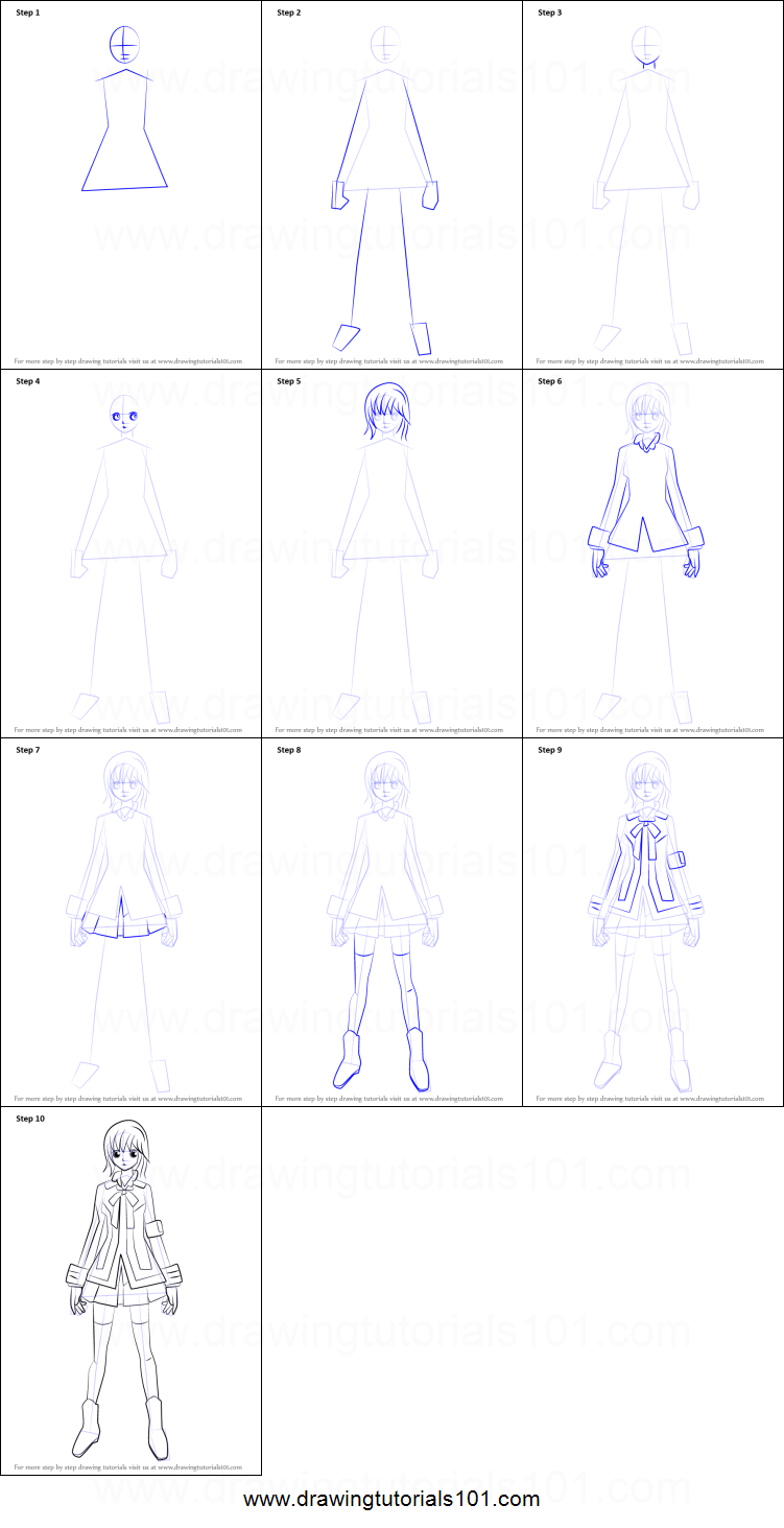751x1463 How To Draw Yuki Cross From Vampire Knight Printable Step - Cross Drawings Step By Step