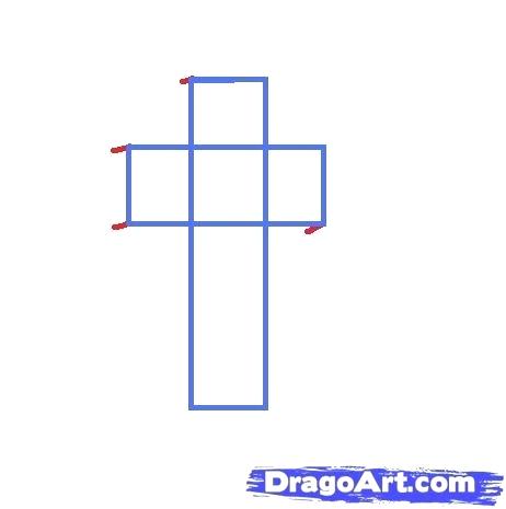 Cross Drawings Step By Step at PaintingValley.com | Explore collection ...