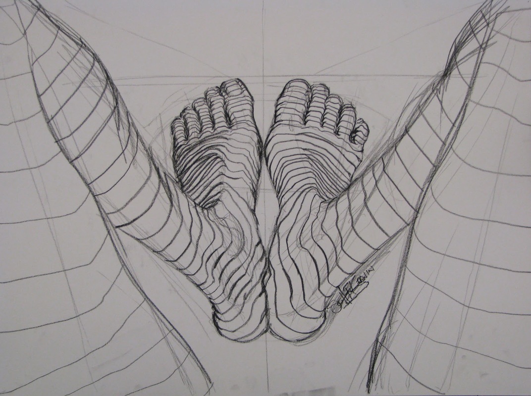 1072x800 Line Drawing - Cross Line Drawing