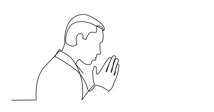 910x480 Animation Of Continuous Line Drawing Stock Footage Video - Cross Line Drawing