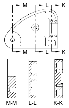 224x346 To Create A Cross Section View Autocad Autodesk Knowledge - Cross Section Drawing