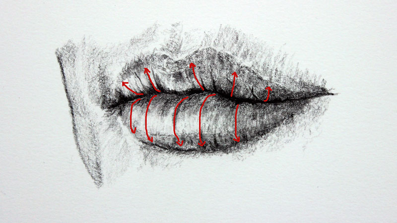 800x450 How To Draw A Mouth - Cross Sketch Drawing
