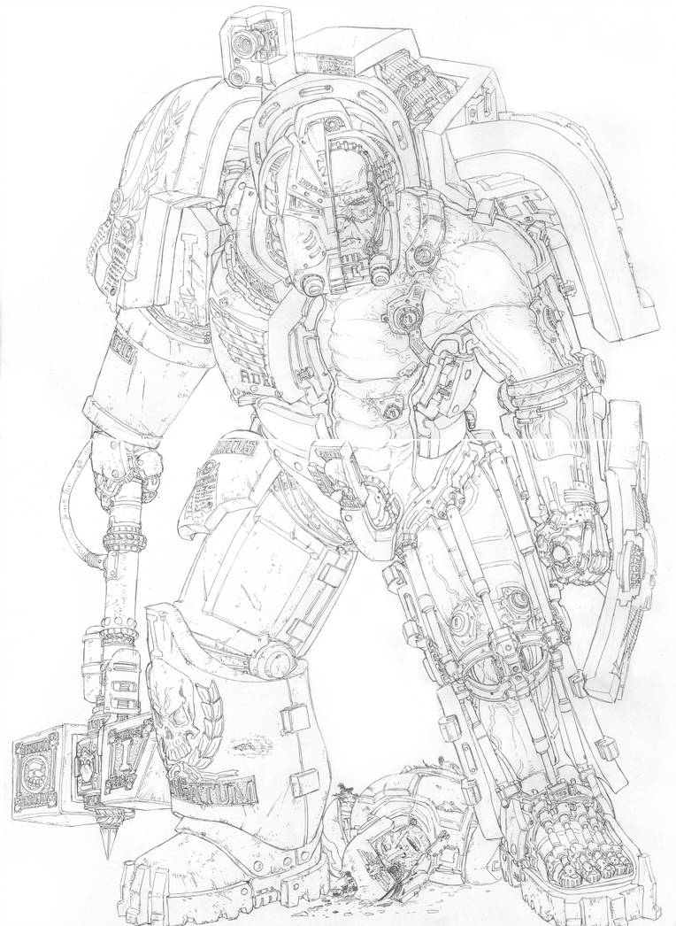 764x1046 Sketch Terminator Cross Section - Cross Sketch Drawing