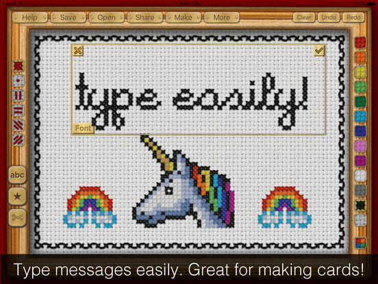 552x414 Cross Stitch Maker Draw Realistic Embroidery! - Cross Stitch Drawing