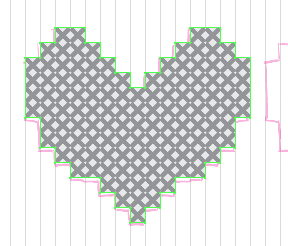 575x491 How To Create A Vector Cross Stitch Effect In Adobe Illustrator - Cross Stitch Drawing